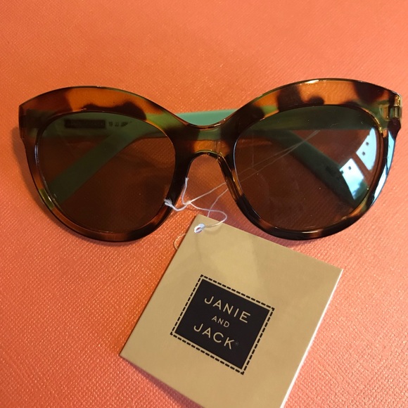 Janie and Jack Other - New Janie and Jack Sunglasses, 2-4yr, Tortoise shell+pink/blue stripes